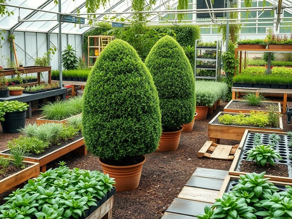 Boxwood Topiary Shaping